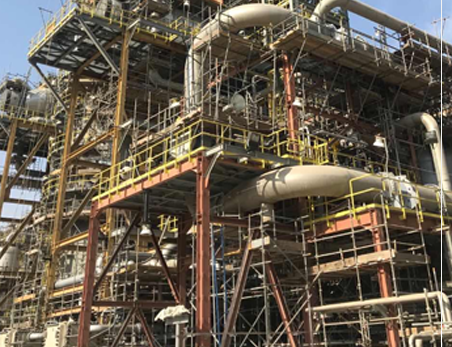 沙特JRTP加氫煉化裝置機械安裝工程